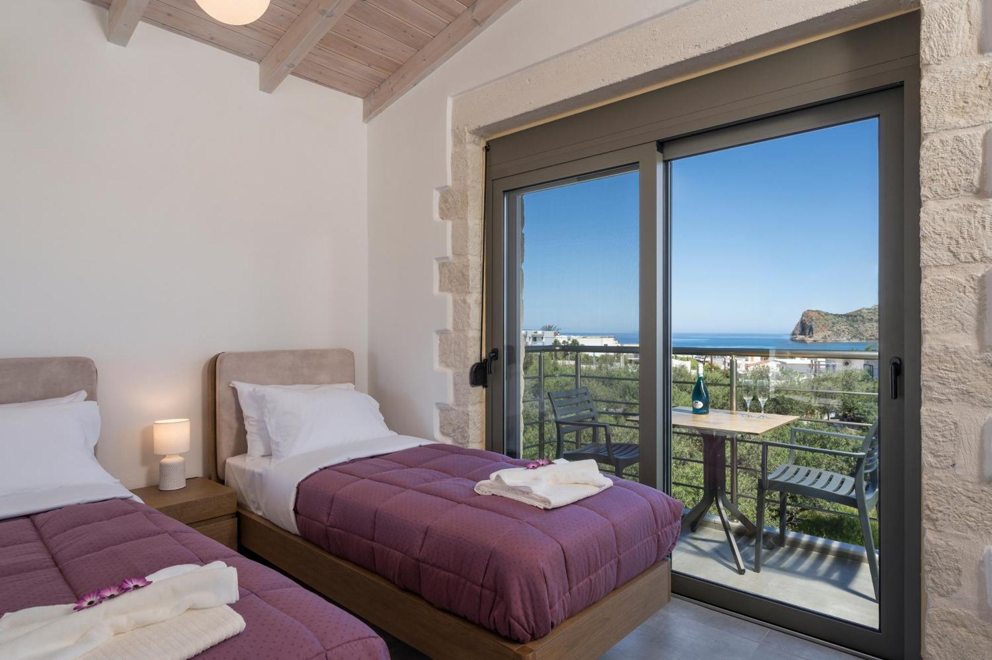 Sun Flower Villas With Sea View Agia Marina Buitenkant foto