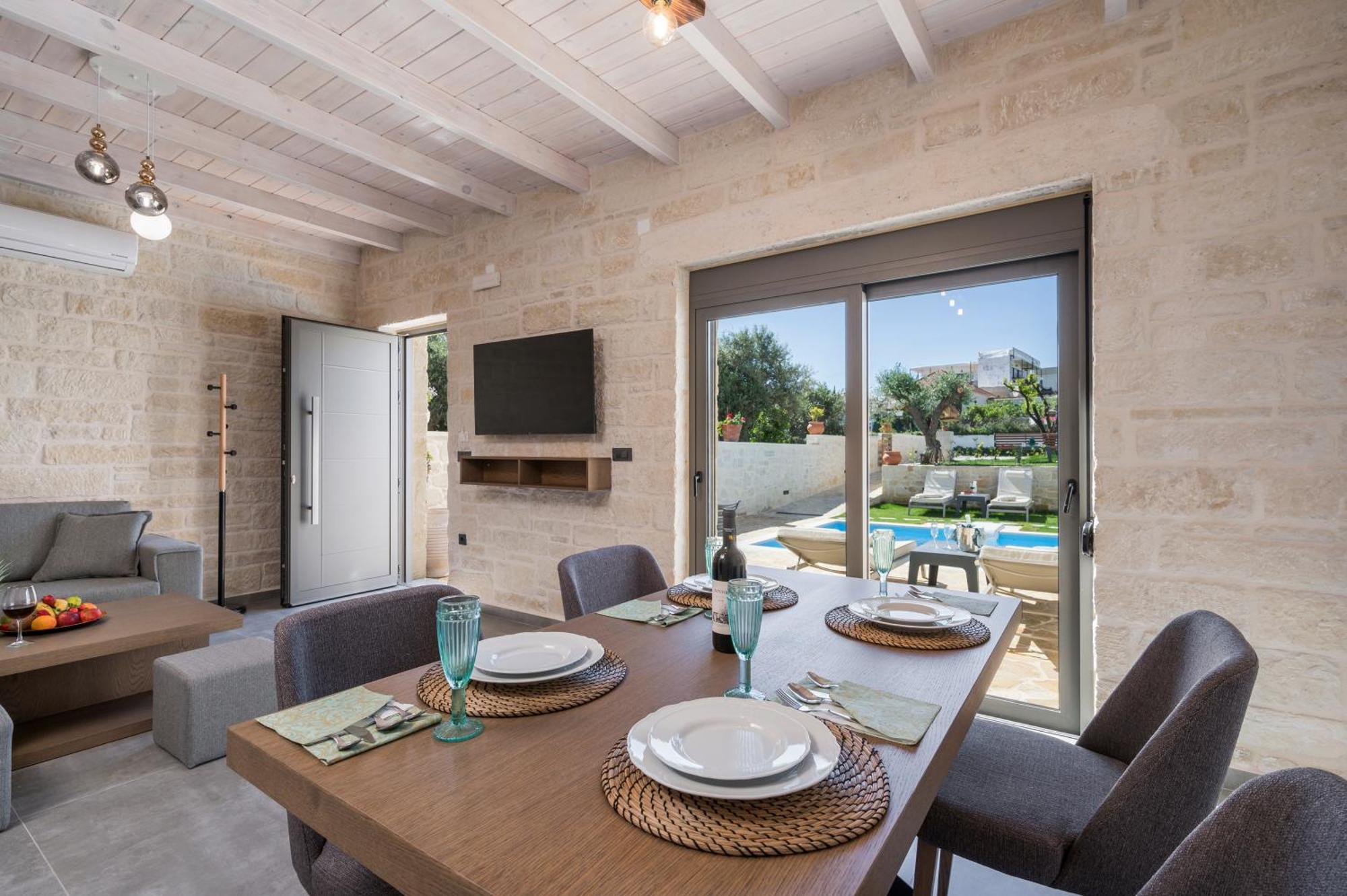 Sun Flower Villas With Sea View Agia Marina Buitenkant foto