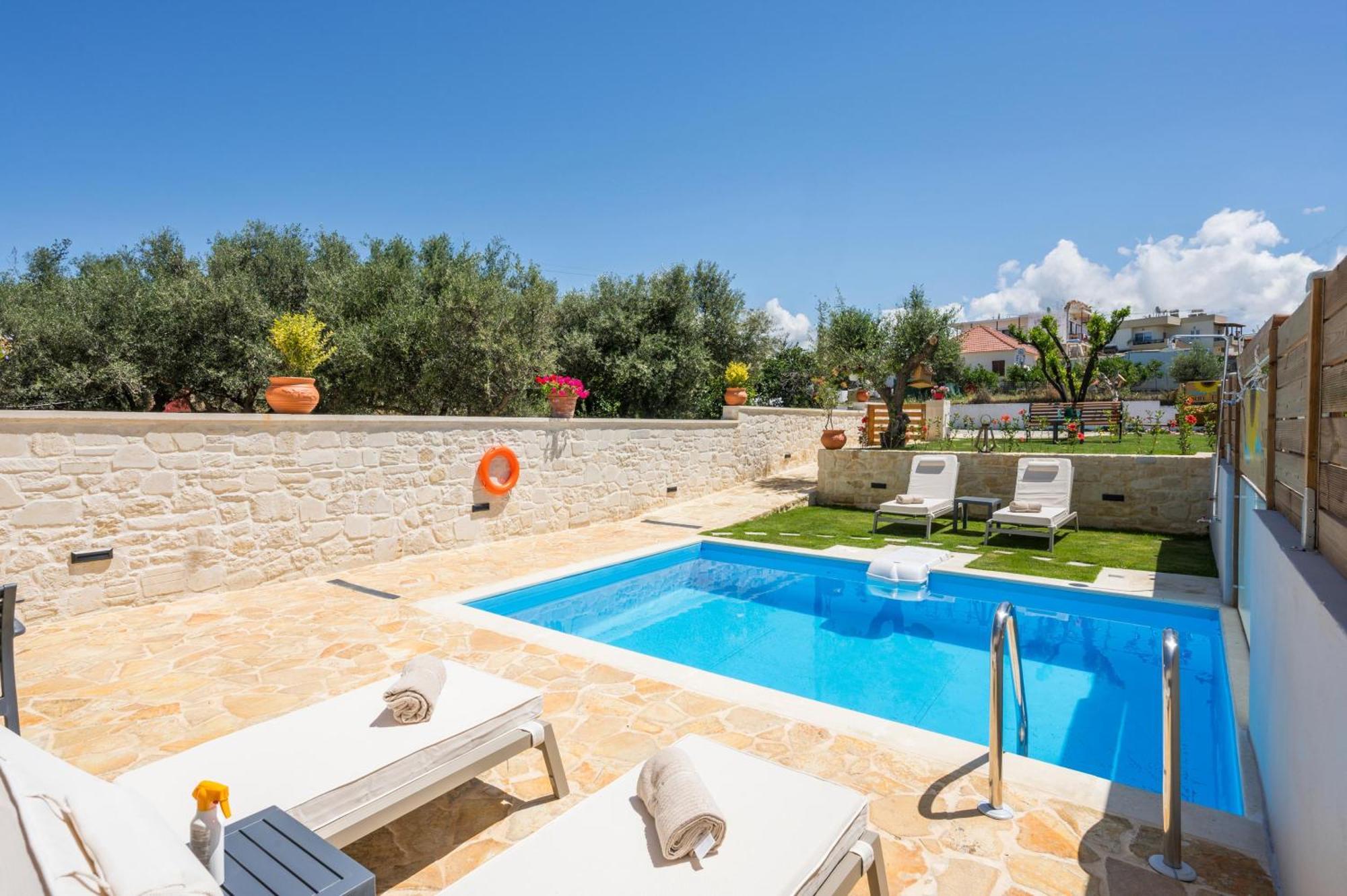 Sun Flower Villas With Sea View Agia Marina Buitenkant foto