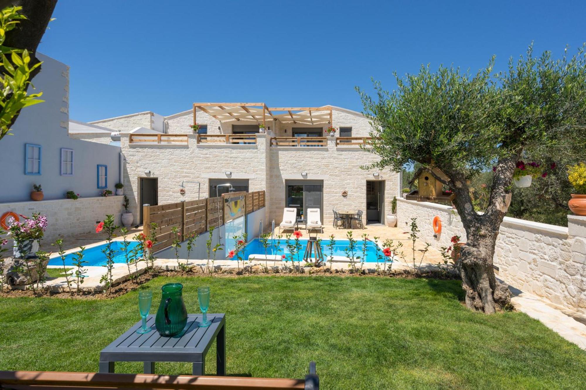 Sun Flower Villas With Sea View Agia Marina Buitenkant foto