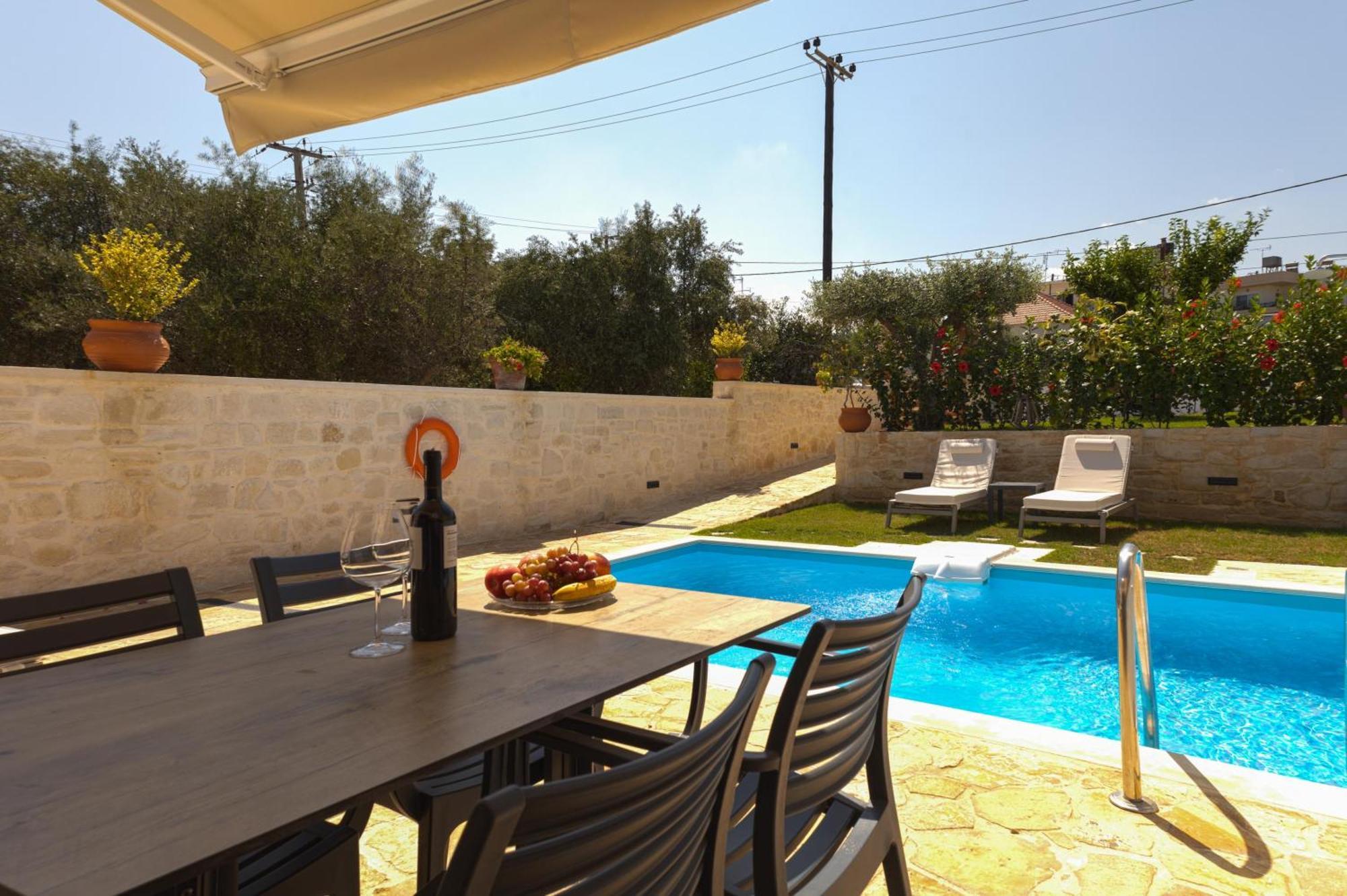 Sun Flower Villas With Sea View Agia Marina Buitenkant foto