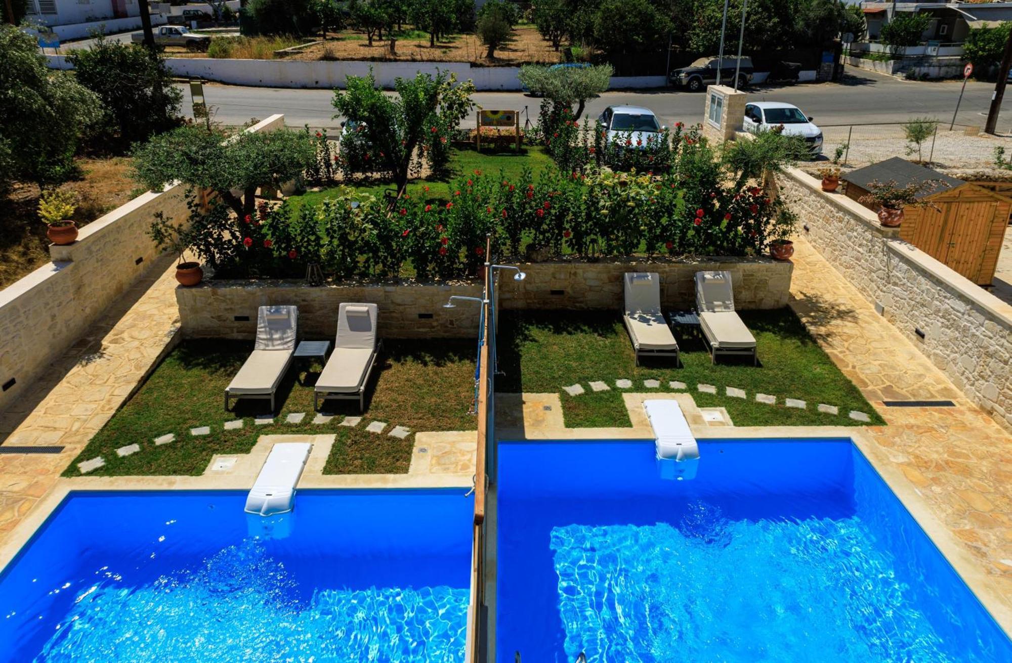 Sun Flower Villas With Sea View Agia Marina Buitenkant foto